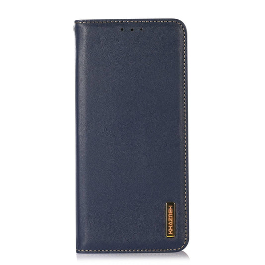 For Motorola Edge 70 Max 5G KHAZNEH Nappa Top Layer Cowhide Leather Phone Case(Blue)