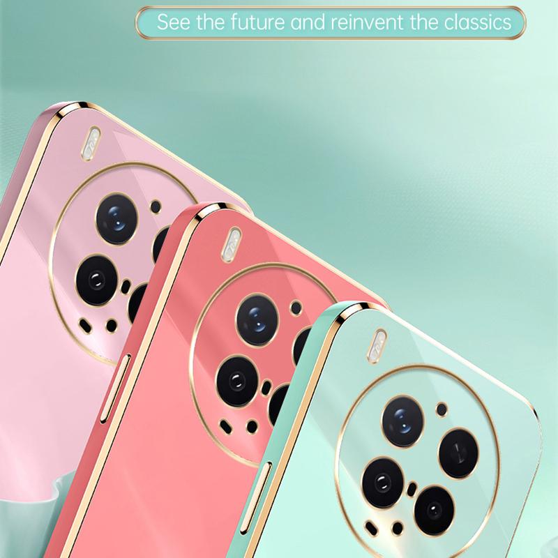For vivo X300 Ultra XINLI Straight Edge 6D Electroplate TPU Phone Case with Ring Holder - Pink - EDA004606929F