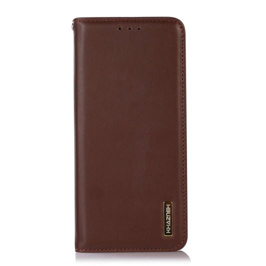 For OPPO A7 Pro Max 5G KHAZNEH Nappa Top Layer Cowhide Leather Phone Case(Brown)