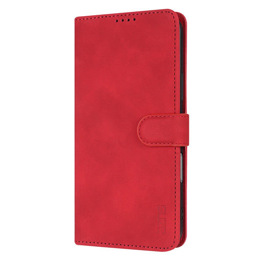 For iPhone 18 Pro AZNS Skin Feel Calf Texture Flip Leather Phone Case(Red)