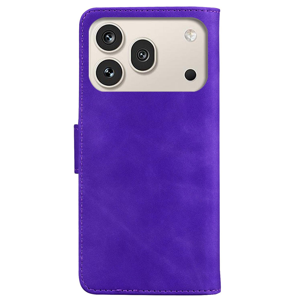 For Honor 600 Global / 600 Pro Global Skin Feel Pure Color Flip Leather Phone Case - Purple - EDA005223425A