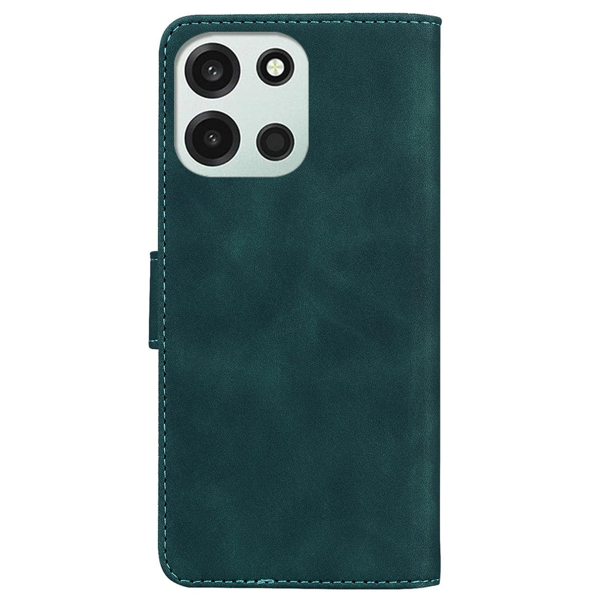 For OnePlus Nord 6 5G / Turbo 6 / Turbo 6V Skin Feel Pure Color Flip Leather Phone Case - Green - EDA005223711C