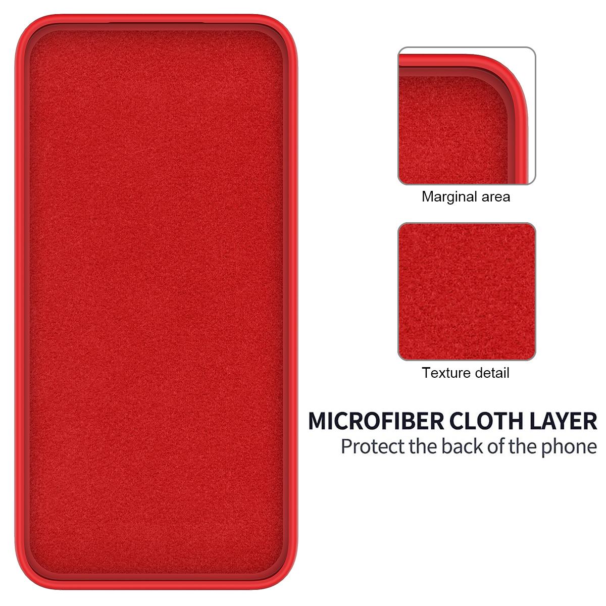 For Huawei nova 15 Max Solid Color Liquid Silicone Dropproof Full Coverage Phone Case - Red - EDA005228325A