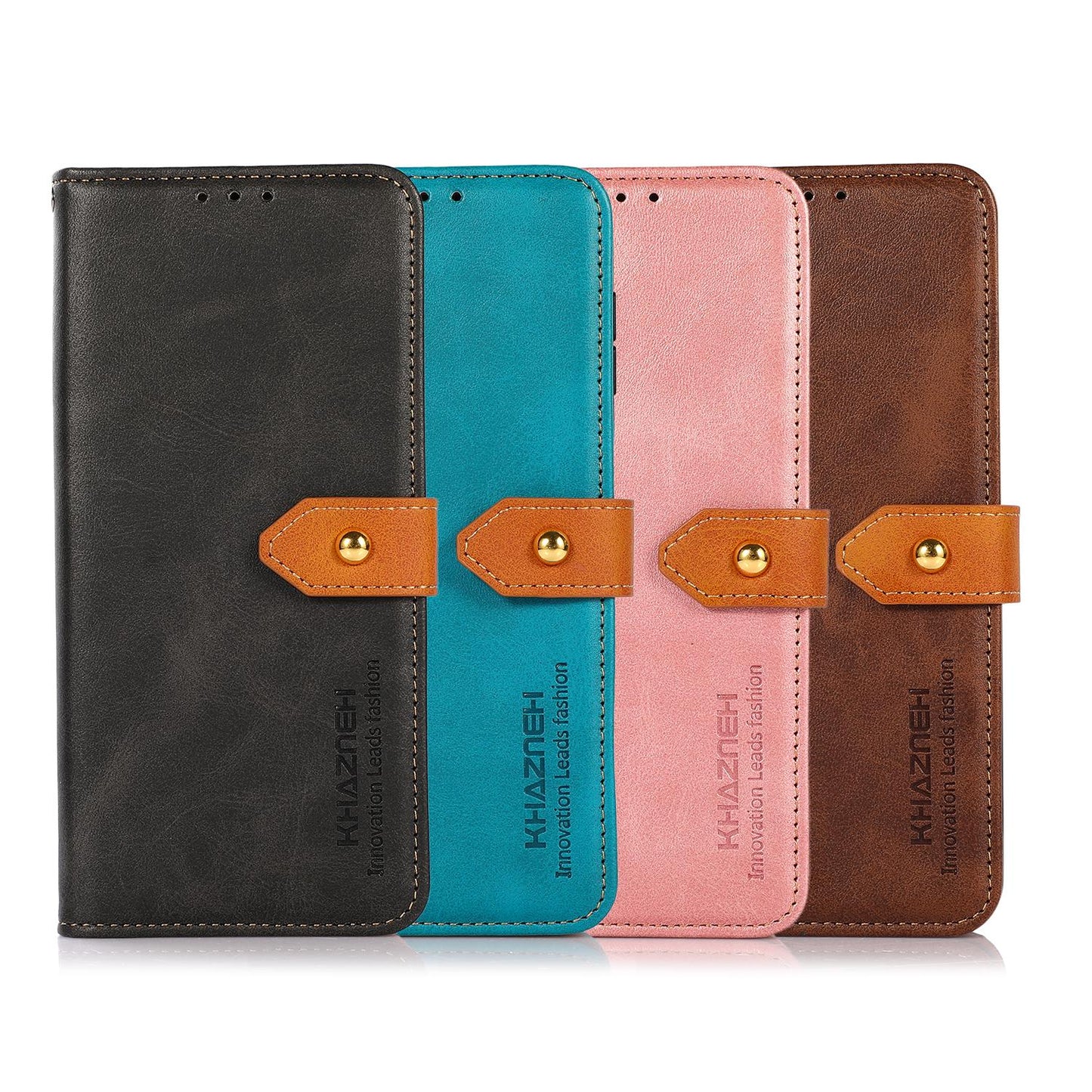 For Motorola Edge 70 Max 5G KHAZNEH Dual-color Cowhide Texture Flip Leather Phone Case(Rose Gold)