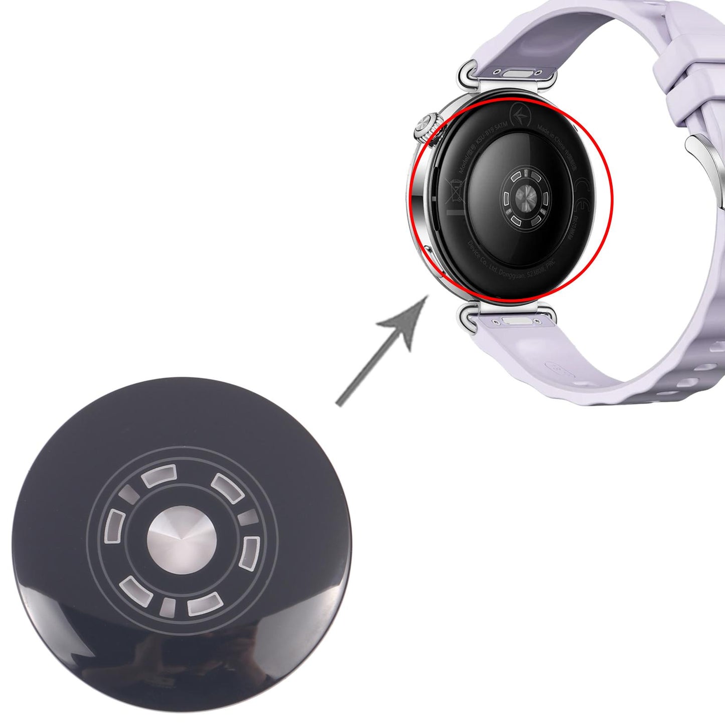 For Huawei Watch GT 6 46mm Original Heart-rate Sensor Glass Lens Cover