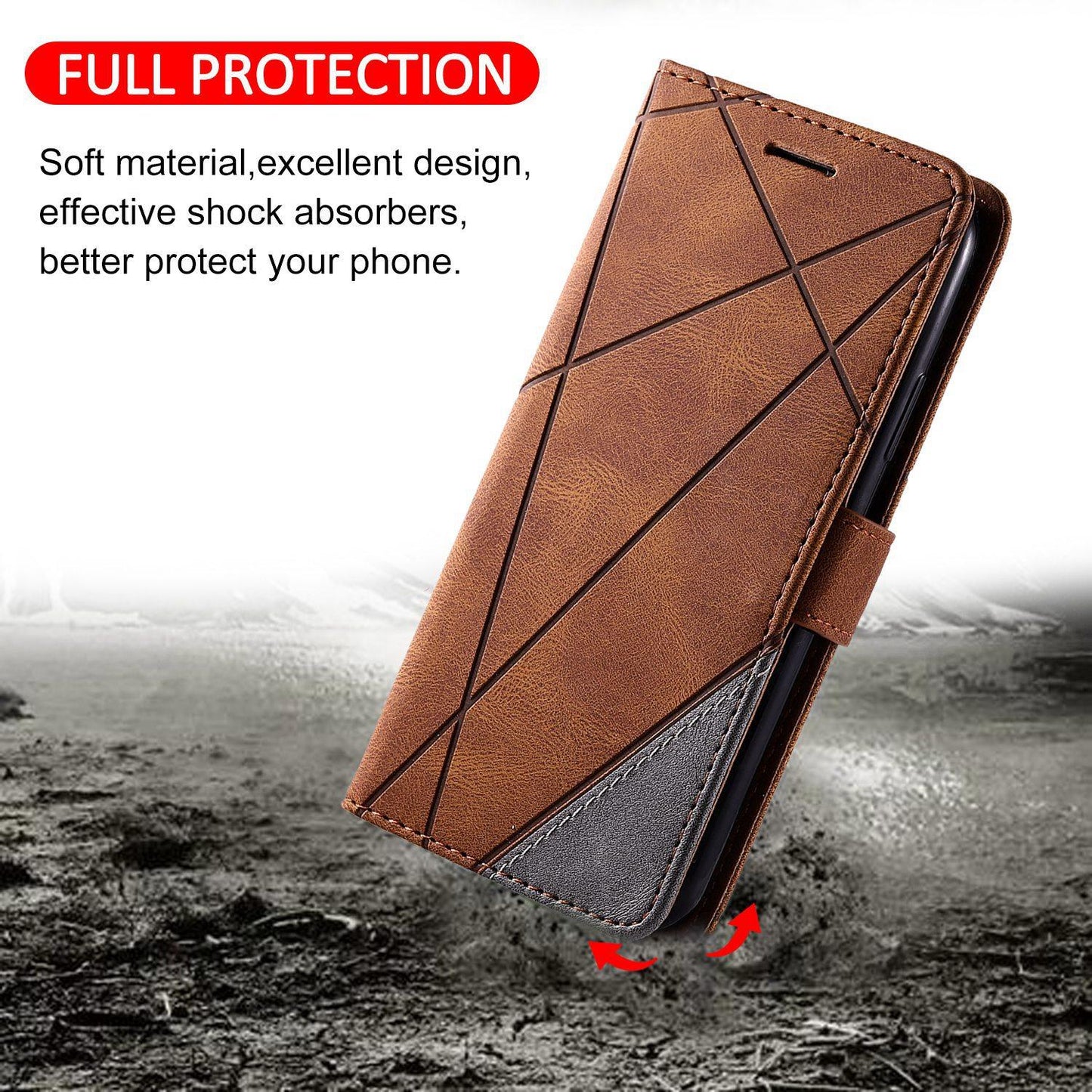 For Honor 400 Smart / X7d 5G Skin Feel Splicing Leather Phone Case(Brown)