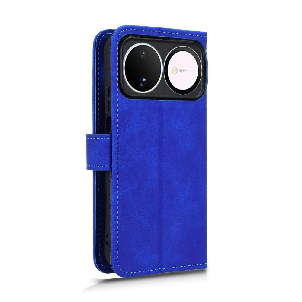 For Huawei nova 16 Skin Feel Magnetic Flip Leather Phone Case - Blue - EDA005667724B