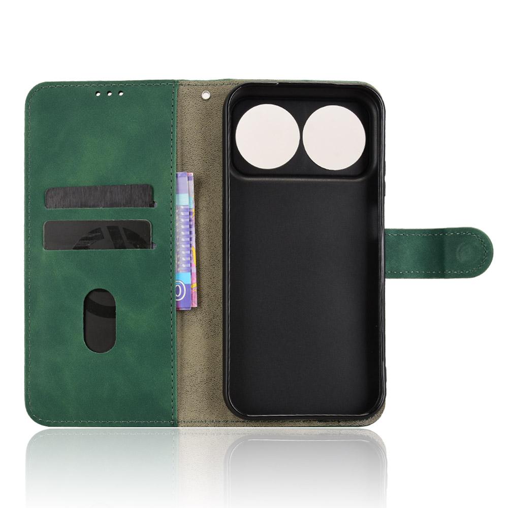 For Huawei nova 16 Skin Feel Magnetic Flip Leather Phone Case - Green - EDA005667724C