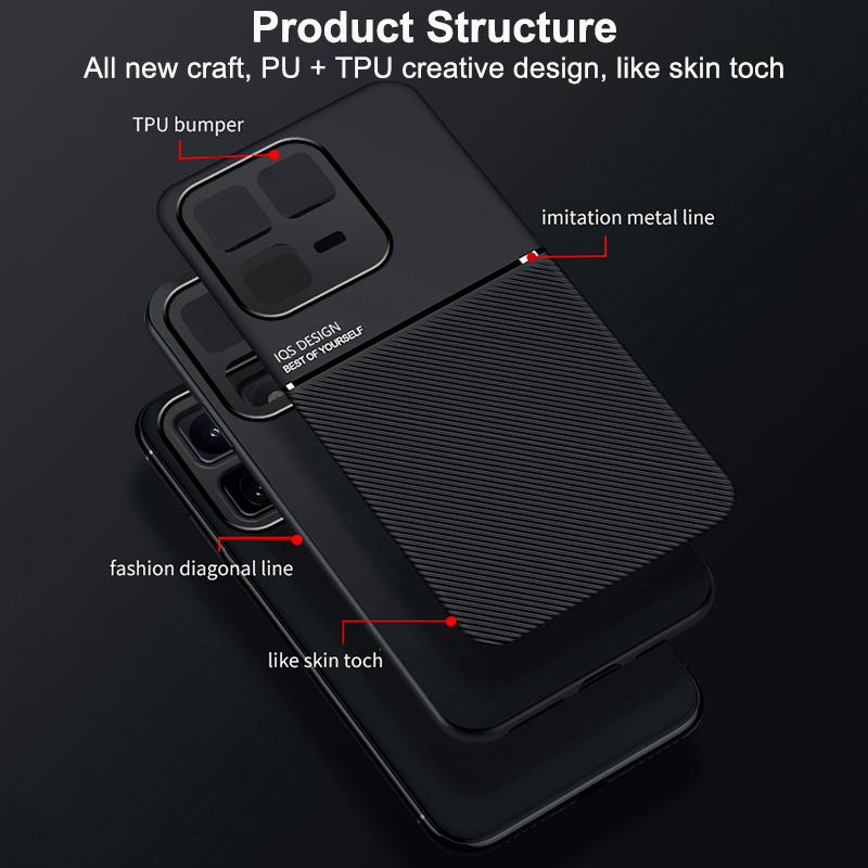 For vivo iQOO 15T 5G Classic Tilt Strip Grain Magnetic PC Hybrid TPU Phone Case - Blue - EDA006081840A