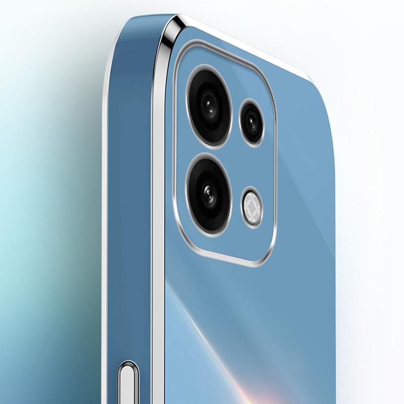 For OPPO Reno16 Pro 5G Global XINLI Straight Edge 6D Electroplate TPU Phone Case with Ring Holder - Black - EDA006365124G
