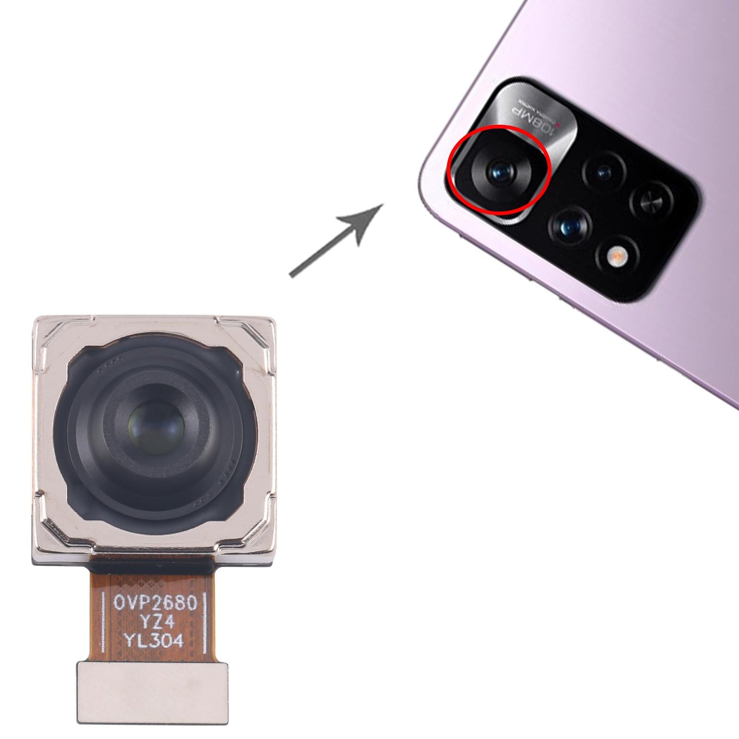 For Xiaomi Redmi Note 11 Pro 4G Original Main Back Facing Camera