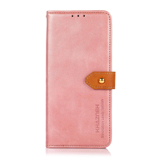 For Redmi K90 Pro Max/Poco F8 Ultra KHAZNEH Cowhide Texture Flip Leather Phone Case(Rose Gold)