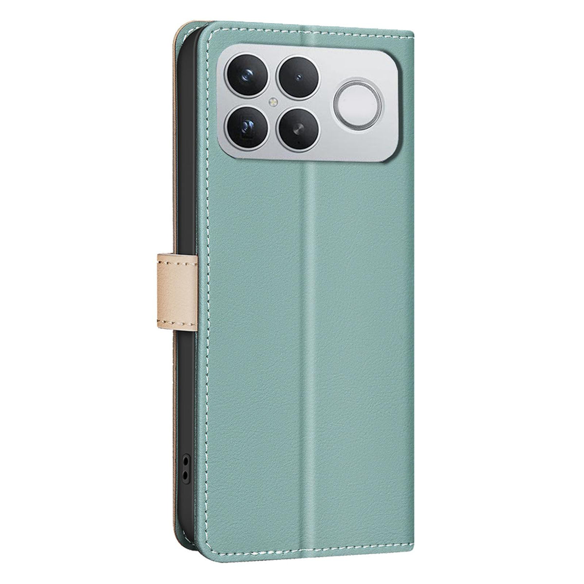 For Redmi K90 Pro Max/Poco F8 Ultra Color Matching RFID Anti-theft Leather Phone Case(Green)