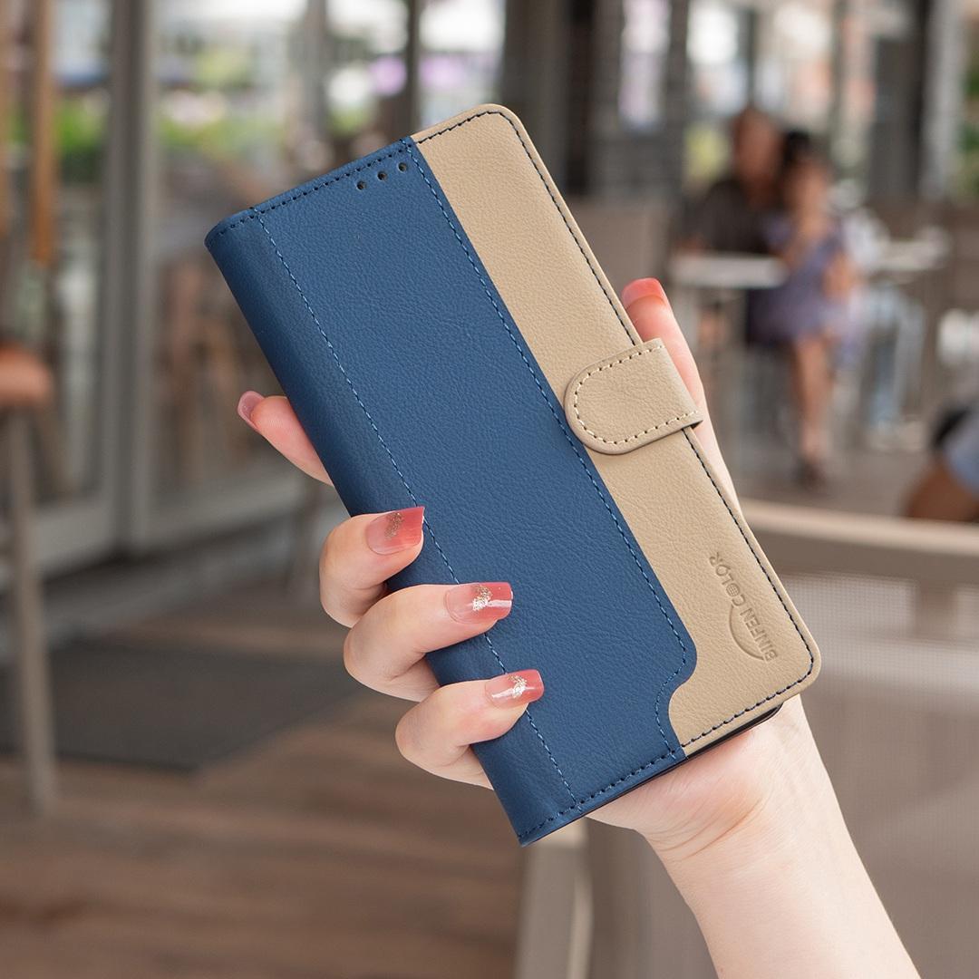 For Redmi Note 17 Pro 5G Global 163mm Color Matching RFID Anti-theft Leather Phone Case(Blue)