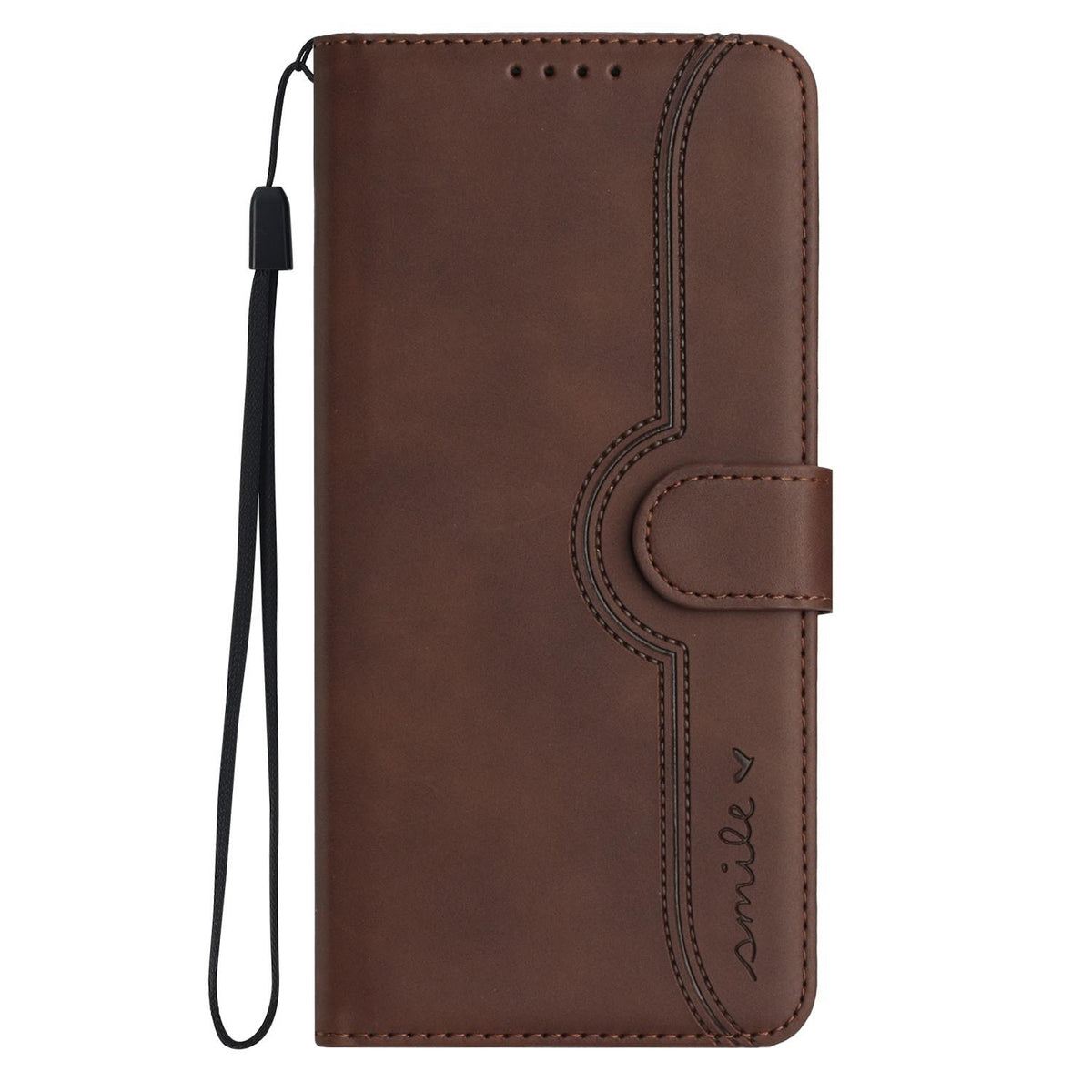 For Redmi K90 Pro Max / Poco F8 Ultra Heart Pattern Skin Feel Leather Phone Case(Brown)