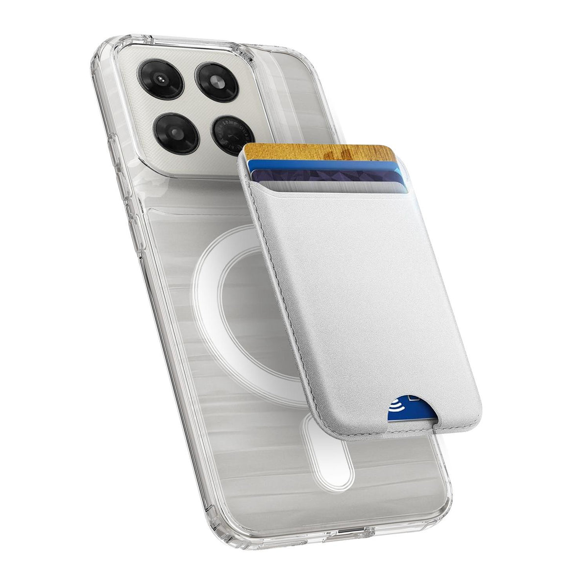 For Motorola Moto G Max 5G / G87 / G77 MagSafe Clear Acrylic PC Hybrid TPU Phone Case - Transparent - EDA006758132A