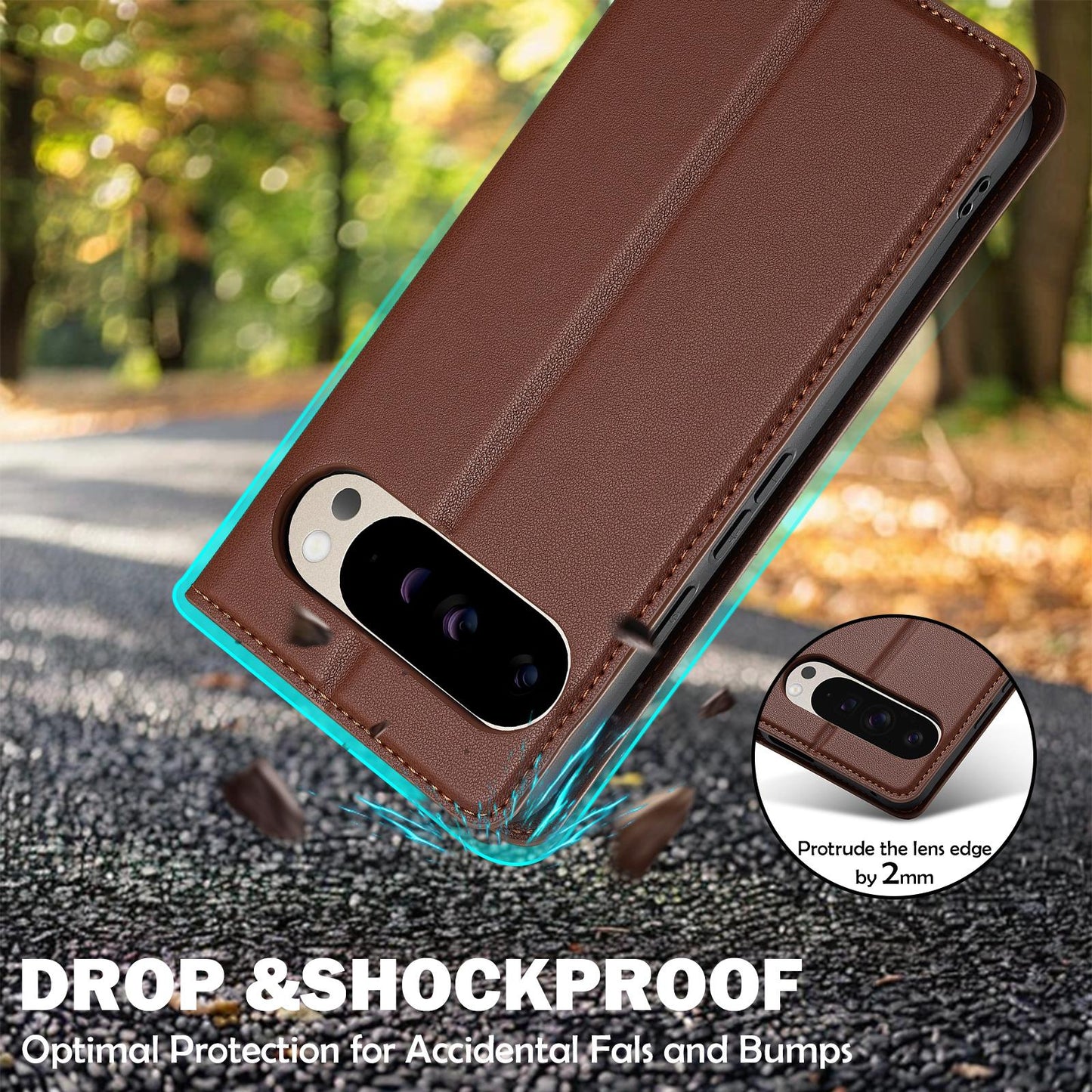 For Google Pixel 11 Pro XL LC.IMEEKE L1 Series Frosted Fine Texture PU Phone Case(Brown)
