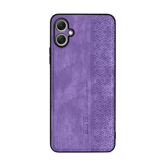 For Galaxy A08 5G / A08 4G AZNS 3D Embossed Skin Feel Phone Case(Purple)
