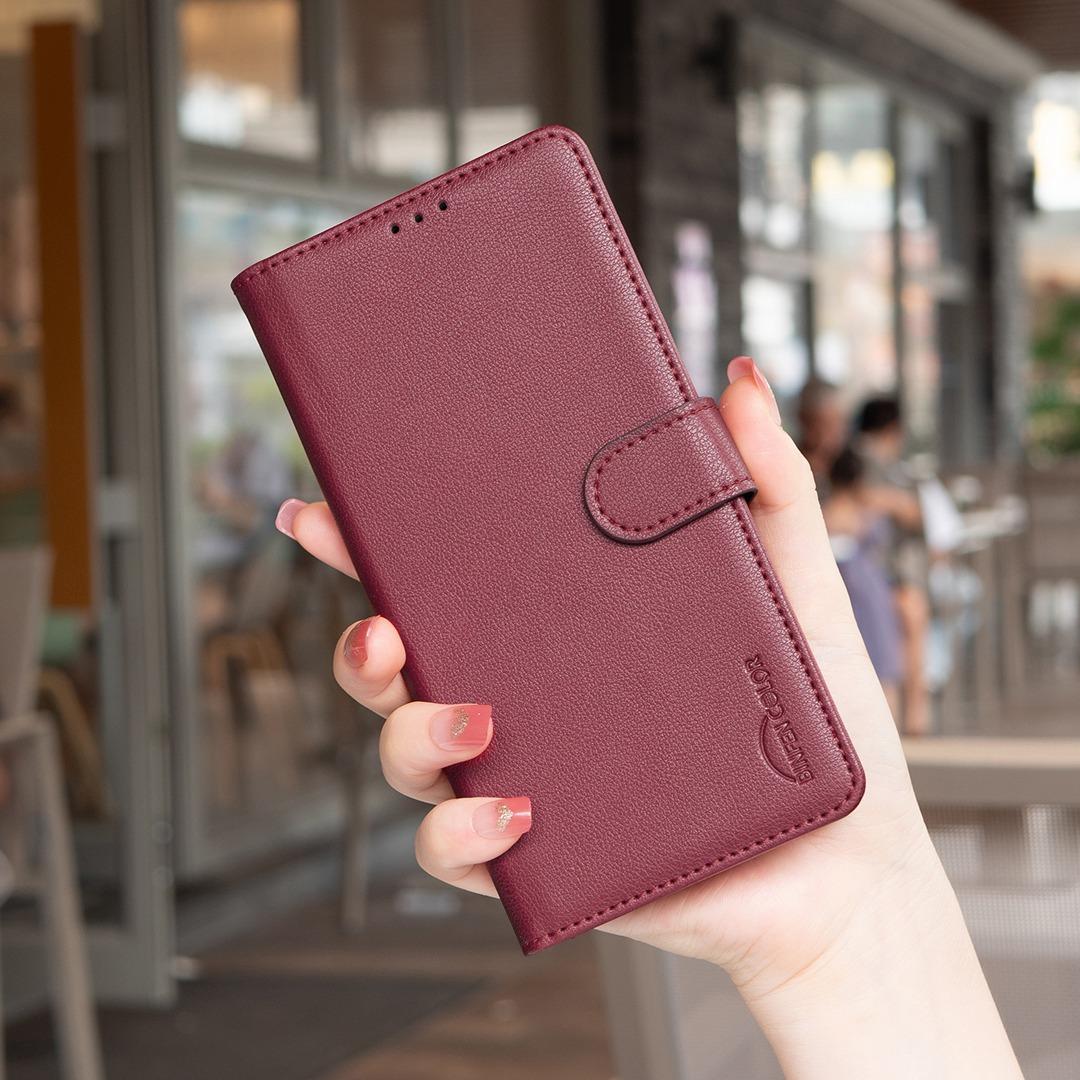 For Redmi 17 4G / 5G Global 170mm Litchi Texture RFID Anti-theft Leather Phone Case(Red)