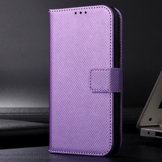 For Xiaomi 17T Pro 5G Diamond Texture Leather Phone Case - Purple - EDA007067232E