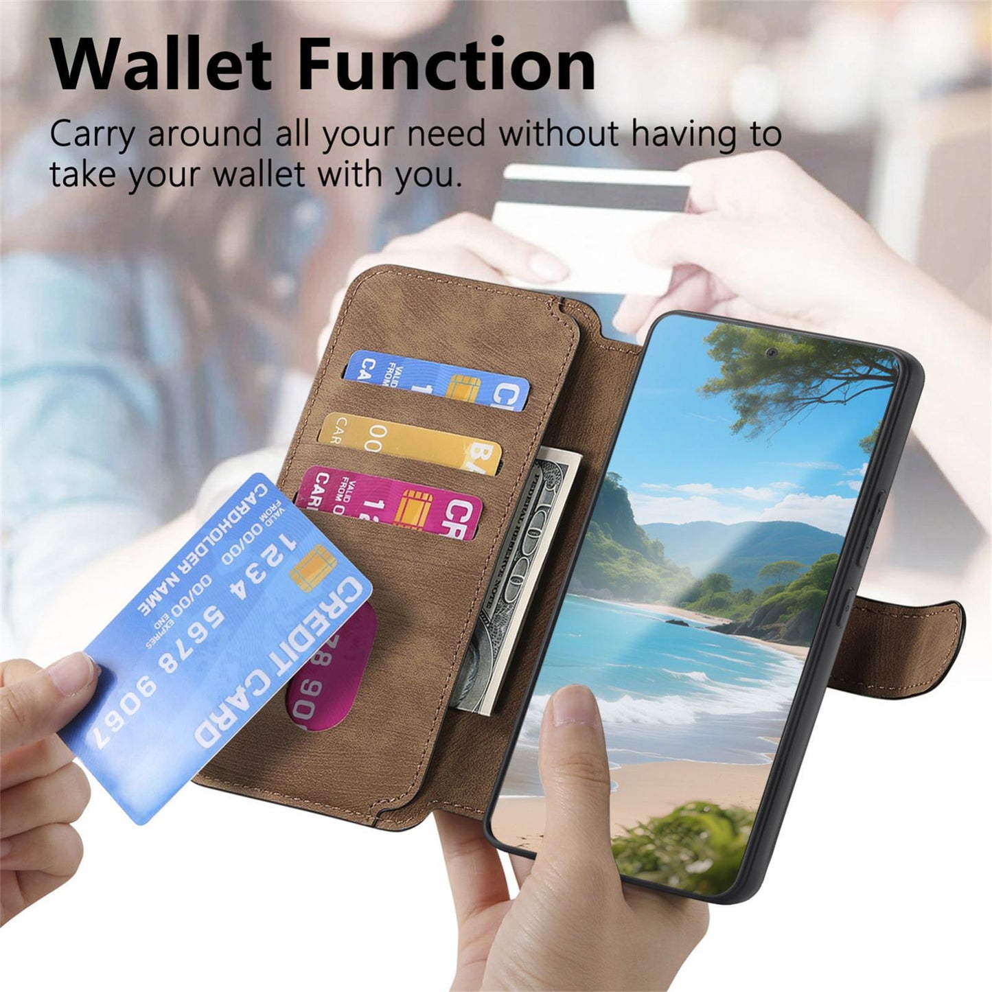 For Redmi K90 Pro Max / Poco F8 Ultra CaseNeo MagSafe RFID Anti-theft Retro Leather Phone Case(Brown)