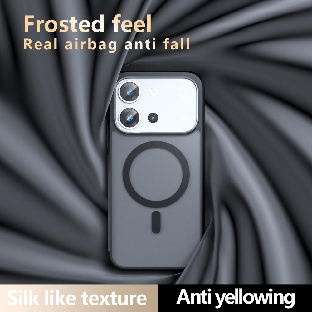 For vivo S60 / S60 Vitality 5G Armor MagSafe PC Hybrid TPU Phone Case - Frosted Black - EDA007315122A