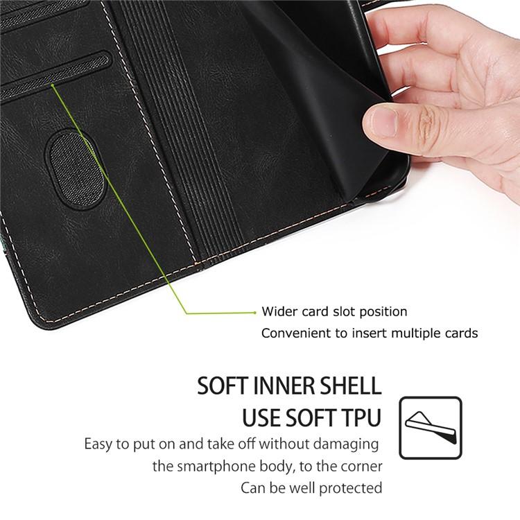 For Redmi K90 Pro Max 5G / Poco F8 Ultra Skin Feel Magnetic Buckle Leather Phone Case(Black)