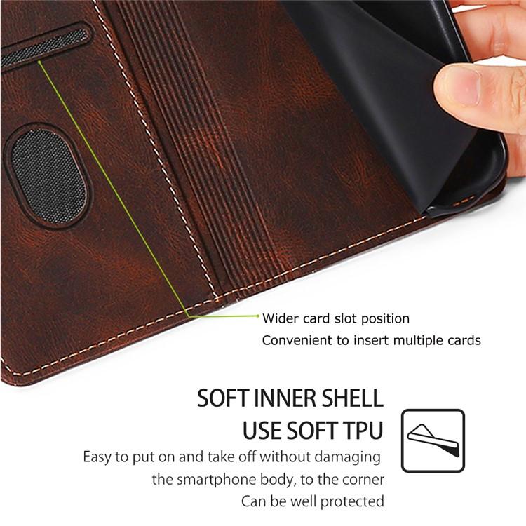 For Redmi K90 Pro Max 5G / Poco F8 Ultra Skin Feel Magnetic Buckle Leather Phone Case(Brown)