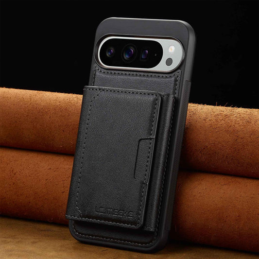 For Google Pixel 11 Pro XL LC.IMEEKE L5 Series Detachable RFID Card Bag Magsafe Phone Case(Black)