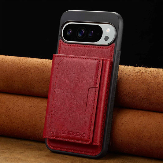 For Google Pixel 11 Pro XL LC.IMEEKE L5 Series Detachable RFID Card Bag Magsafe Phone Case(Red)