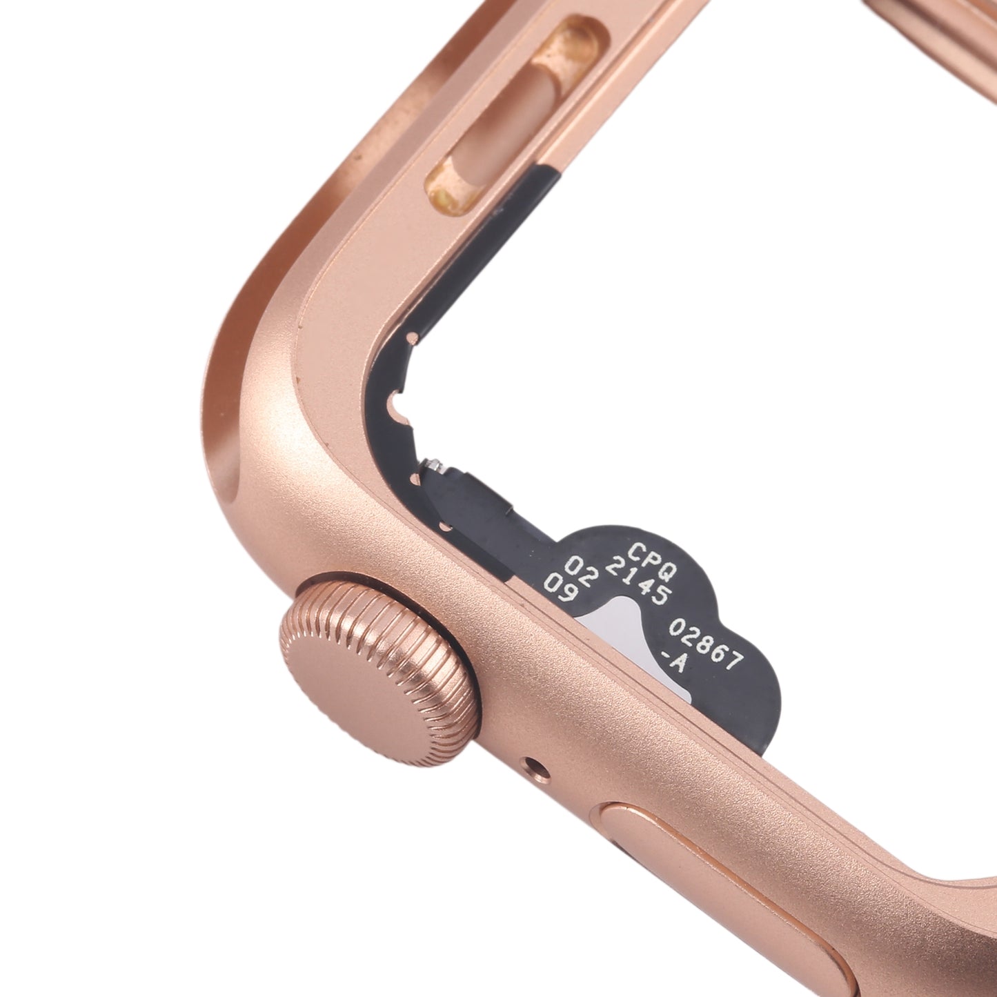 For Apple Watch SE 2020 44MM GPS Aluminium Alloy Middle Frame Bezel Plate with Crown Spin Axis Flex Cable(Gold)
