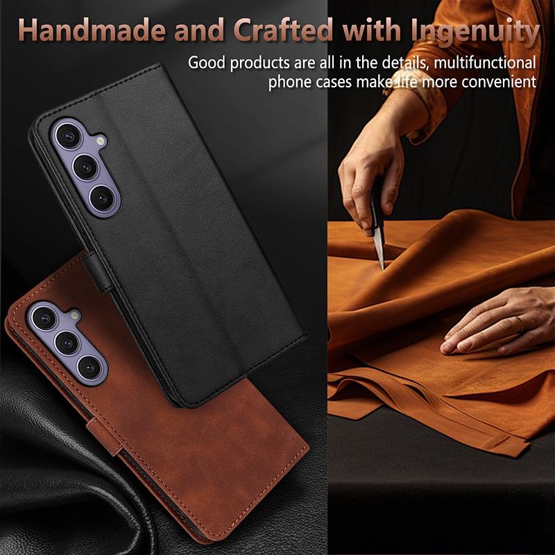 For Galaxy S26 FE 5G AZNS Skin Feel Calf Texture Flip Leather Phone Case(Rose Gold)