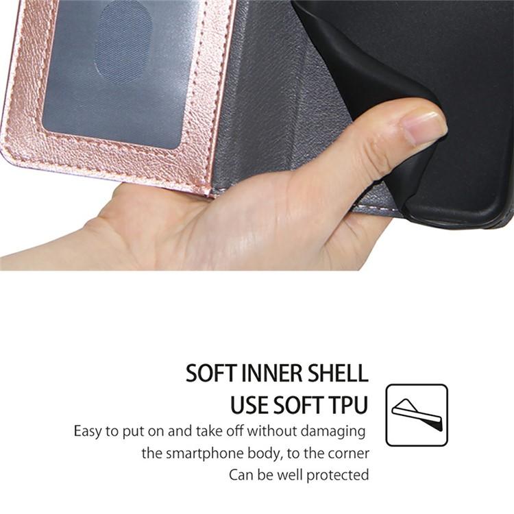 For Redmi K90 Pro Max 5G / Poco F8 Ultra Zipper Bag Leather Phone Case(Rose Gold)