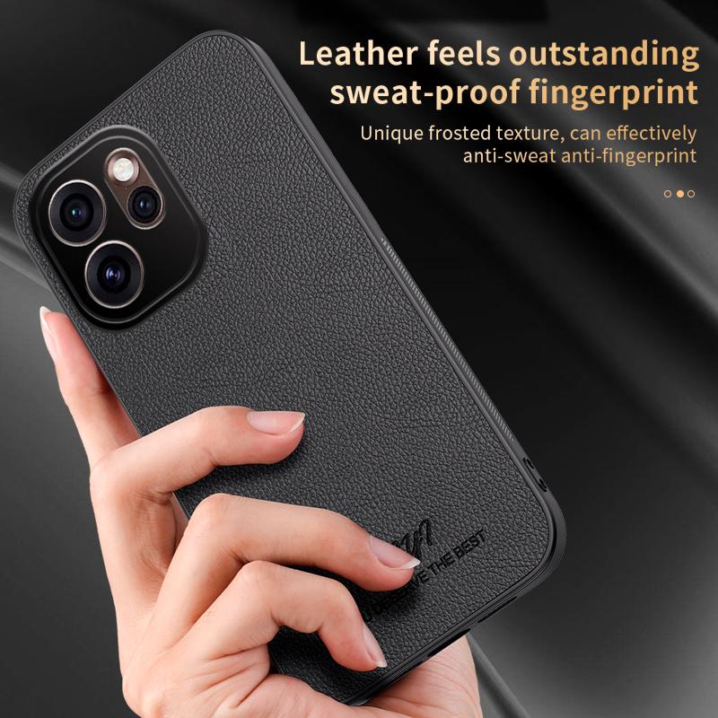For OPPO Reno15 Pro 5G Global HUIYI Leather Magnetic Phone Case - White - EDA007505227D