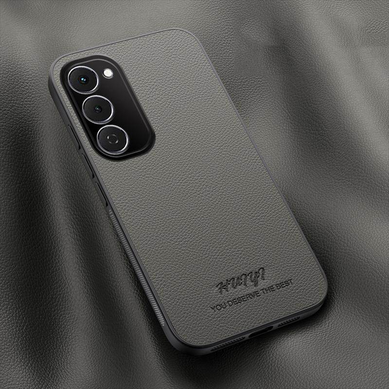 For Tecno Spark 40 Pro+ 4G HUIYI Leather Magnetic Phone Case - Grey - EDA007506926C