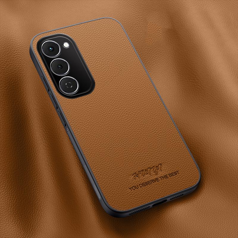 For Tecno Spark 40 Pro+ 4G HUIYI Leather Magnetic Phone Case - Brown - EDA007506926E