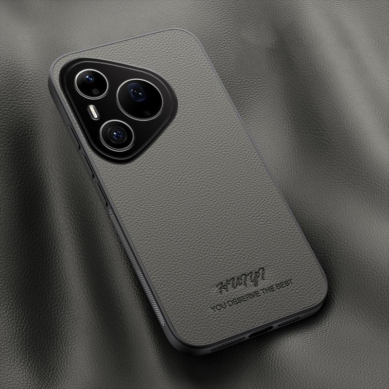 For Huawei Pura 90 Pro 5G HUIYI Leather Magnetic Phone Case - Grey - EDA007527008C