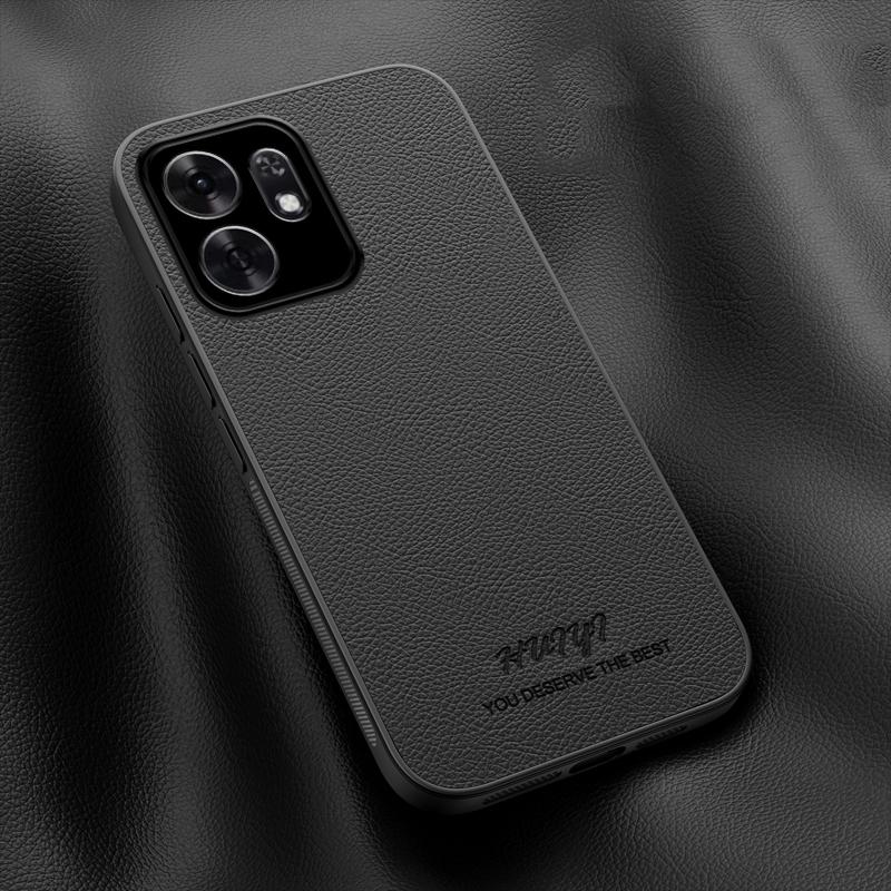 For Honor X6d 5G HUIYI Leather Magnetic Phone Case - Black - EDA007533937B