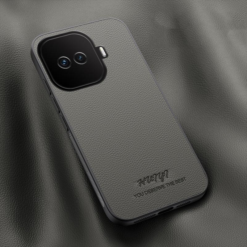 For vivo iQOO Z11 Turbo HUIYI Leather Magnetic Phone Case - Grey - EDA007535029C