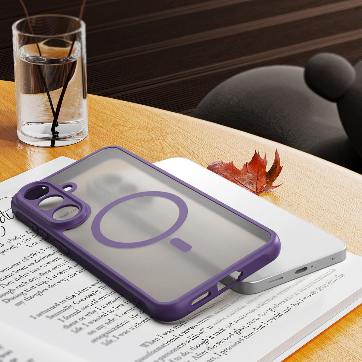 For Galaxy S26 FE 5G Fan Dun Series TPU Hybrid PC Frosted Magsafe Phone Case - Purple - EDA007729011D