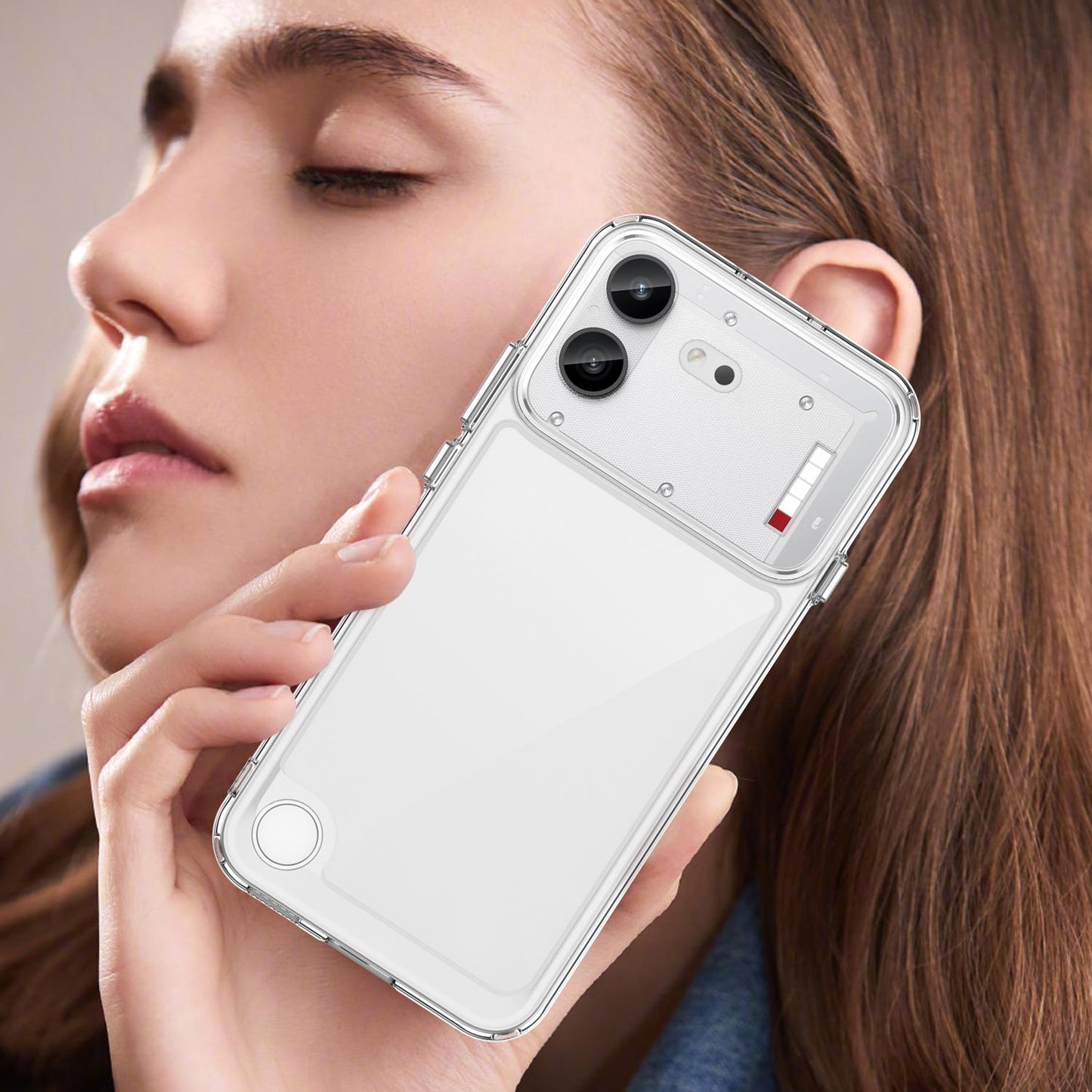 For Nothing Phone 4b Colorful Series Acrylic Hybrid TPU Phone Case(Transparent)