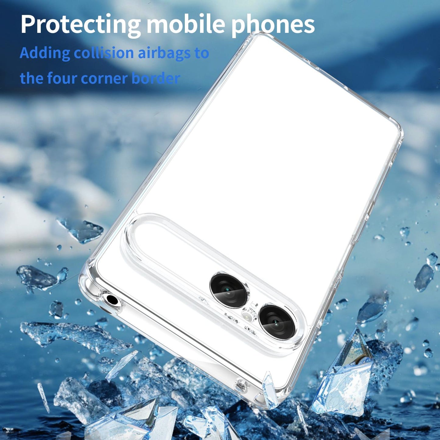 For Sony Xperia 10 VIII PC Hybrid TPU Airbag Shockproof Phone Case(Transparent)
