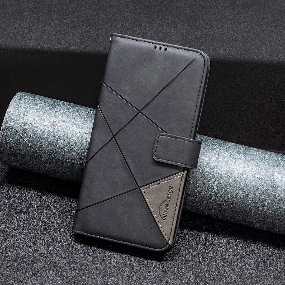 For Sony Xperia 1 VIII Magnetic Buckle Rhombus Texture Leather Phone Case - Black - EDA008087402F