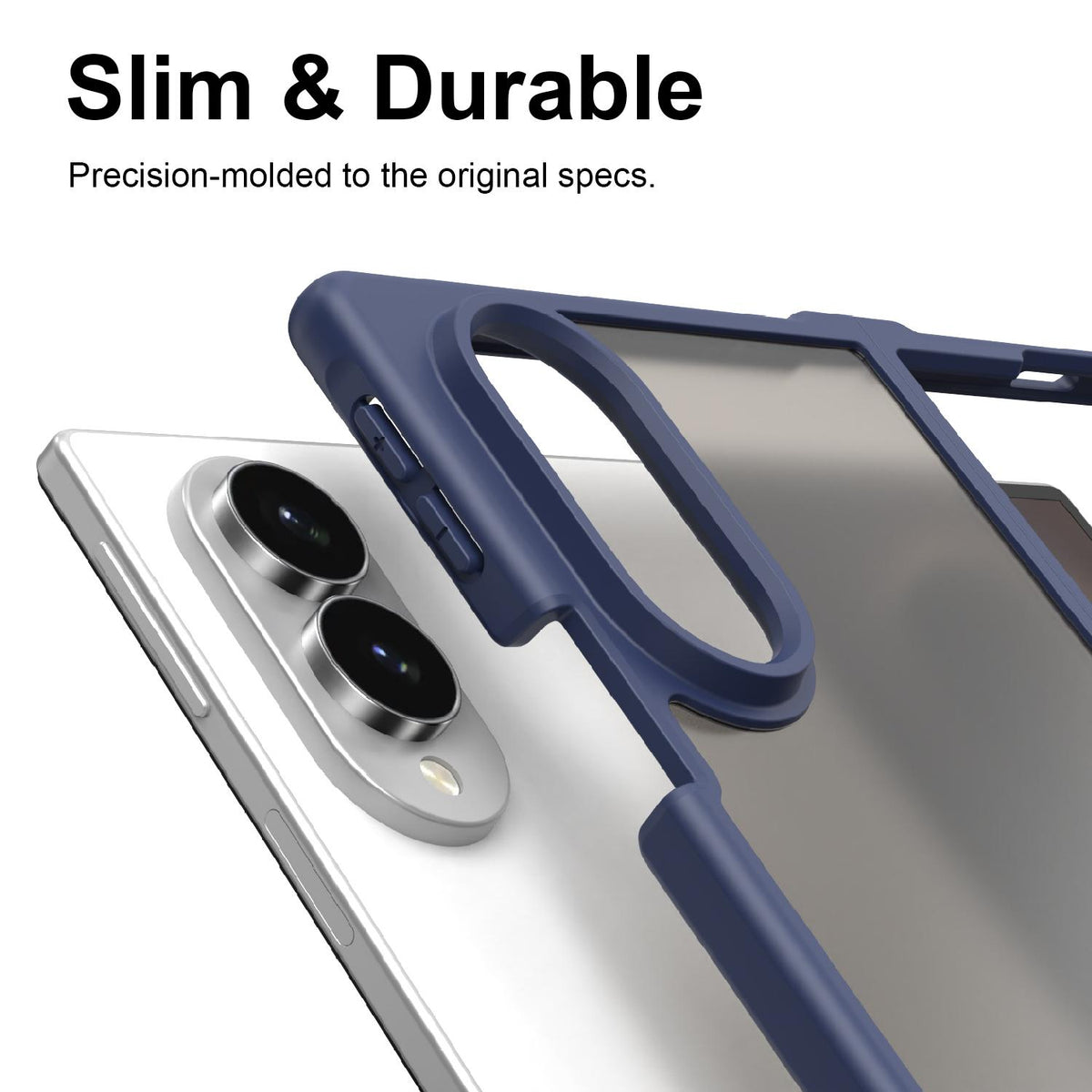 For Galaxy Z Fold8 5G Fan Dun Series TPU Hybrid PC Frosted Phone Case - Blue - EDA008121103B