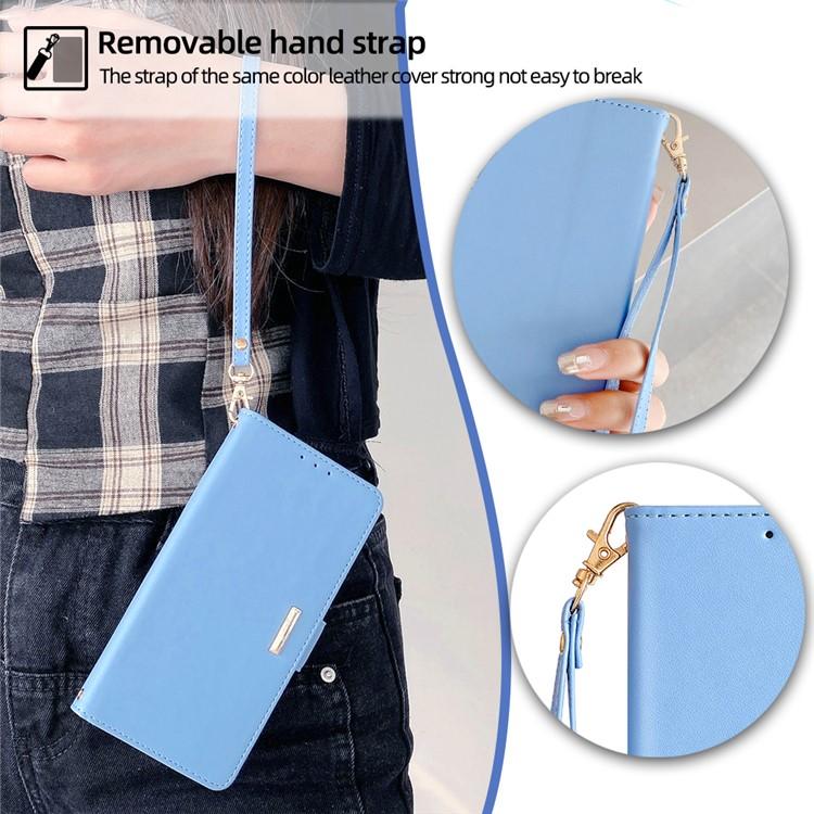 For Redmi K90 Pro Max / Poco F8 Ultra Crossbody Chain Leather Phone Case(Blue)