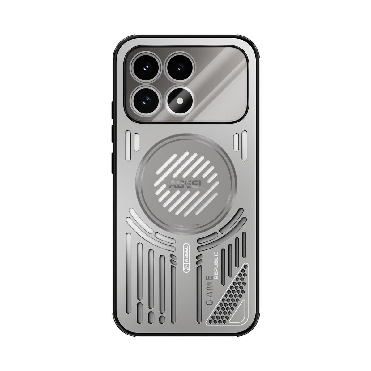 For Redmi K90/Poco F8 Pro ABEEL Ice Fox Series Magsafe Heat Sink Cooling Phone Case(Titanium Gray)