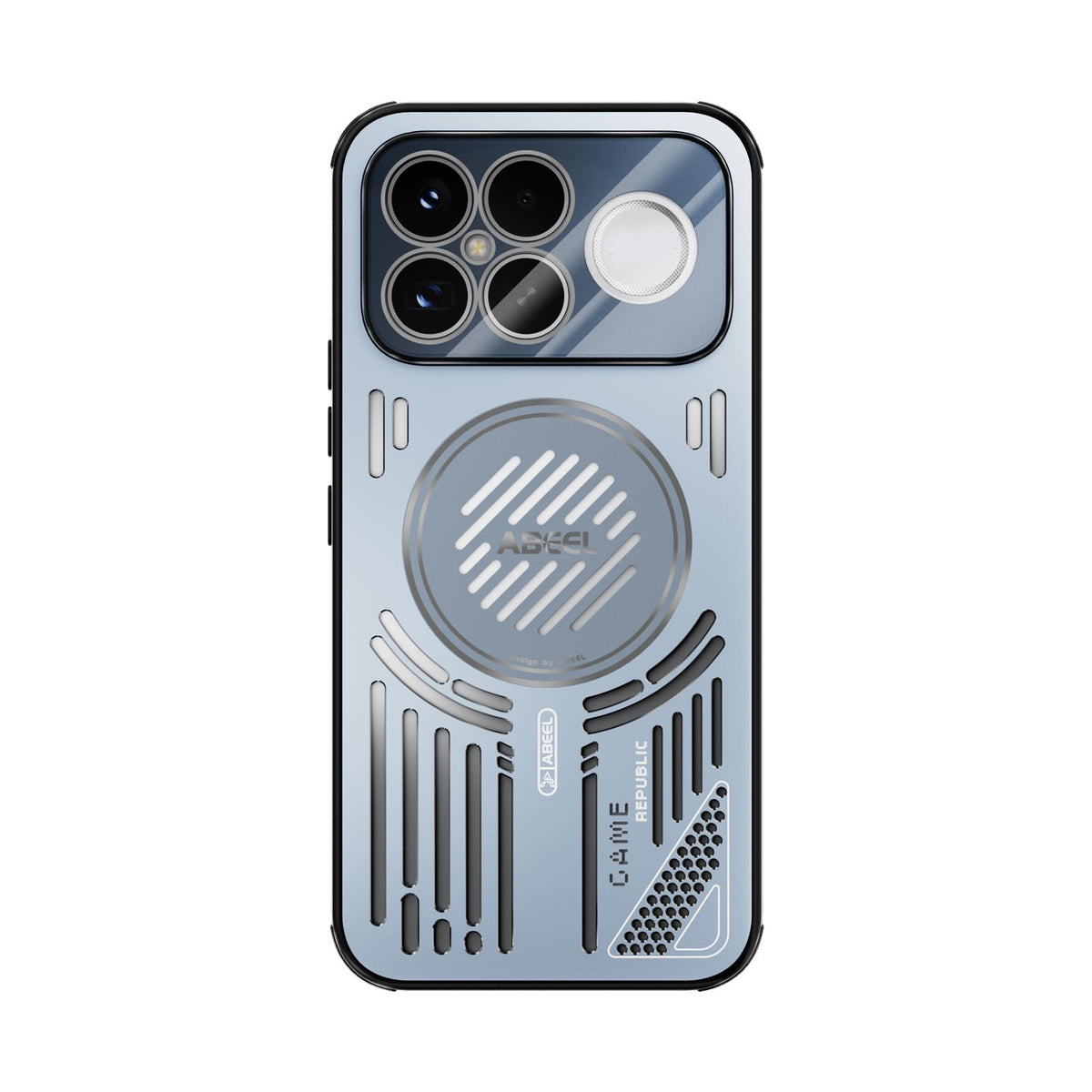 For Redmi K90 Pro Max/Poco F8 Ultra ABEEL Ice Fox Series Magsafe Heat Sink Cooling Phone Case(Blue)