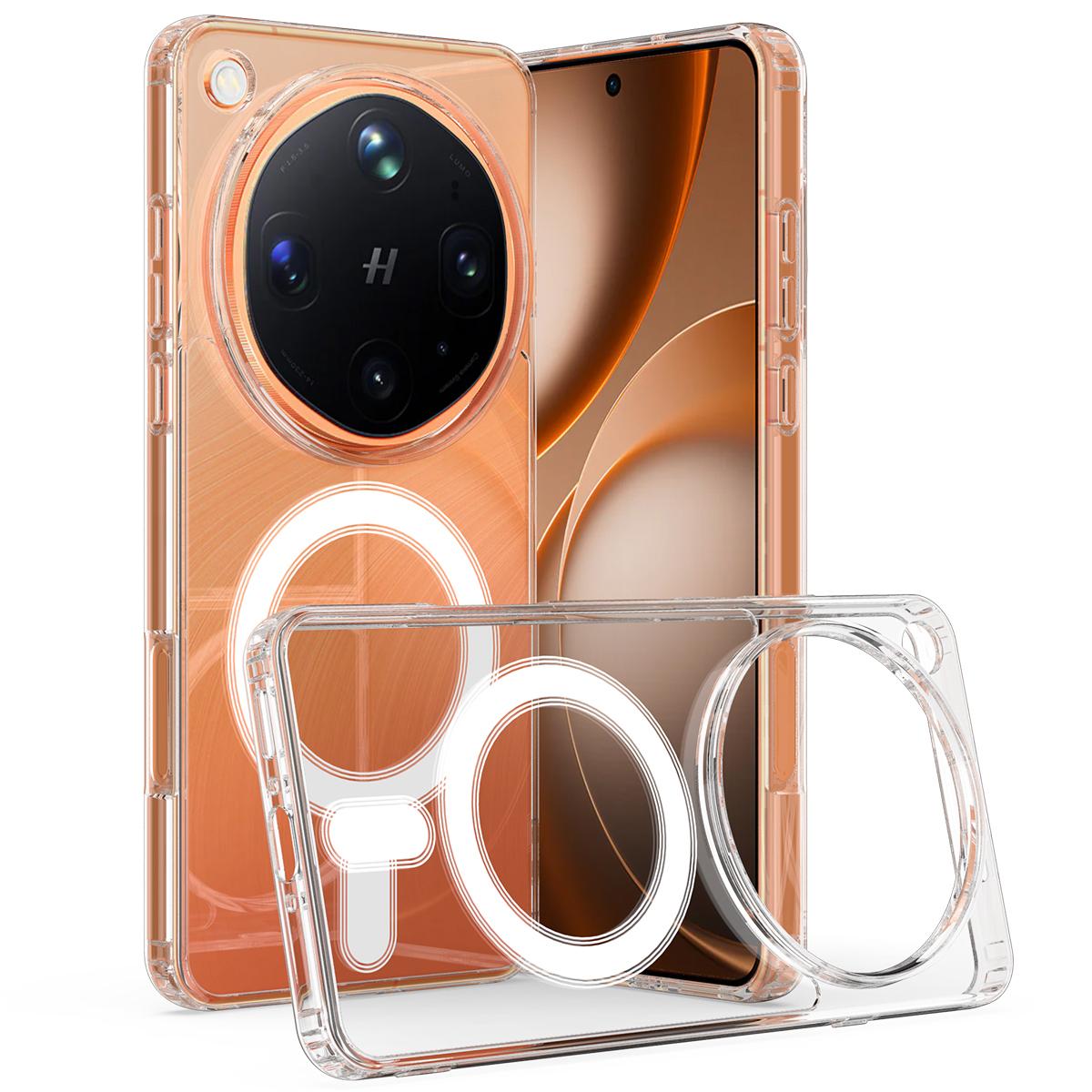 For OPPO Find X8 Ultra 5G MagSafe Clear Acrylic PC Hybrid TPU Phone Case - Transparent - EDA008575805A