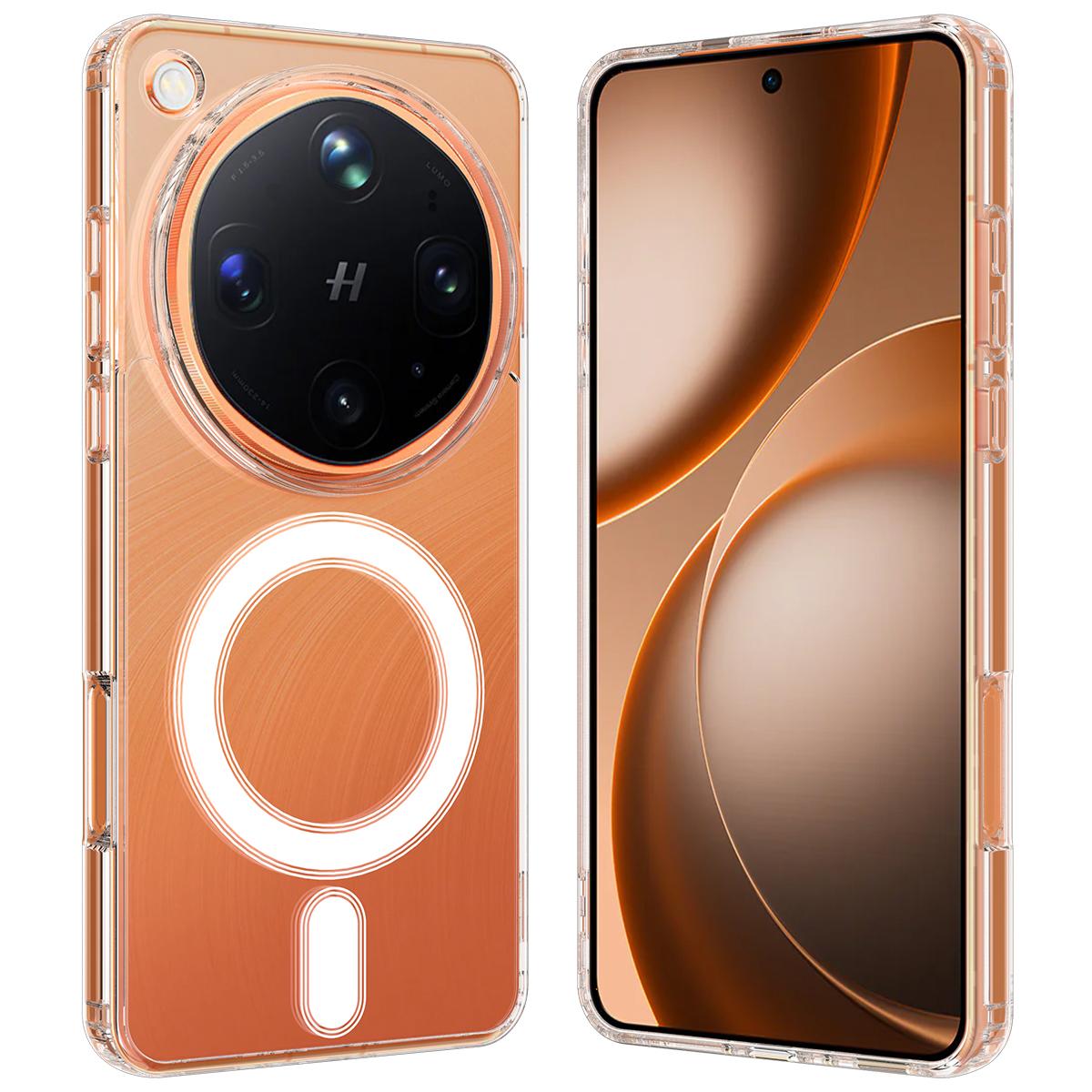 For OPPO Find X8 Ultra 5G MagSafe Clear Acrylic PC Hybrid TPU Phone Case - Transparent - EDA008575805A