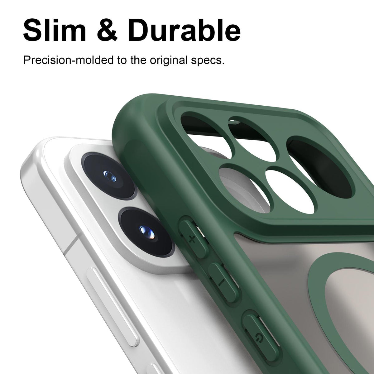 For Redmi K100 Pro 5G Fan Dun Series TPU Hybrid PC Frosted Magsafe Phone Case - Green - EDA008596106C
